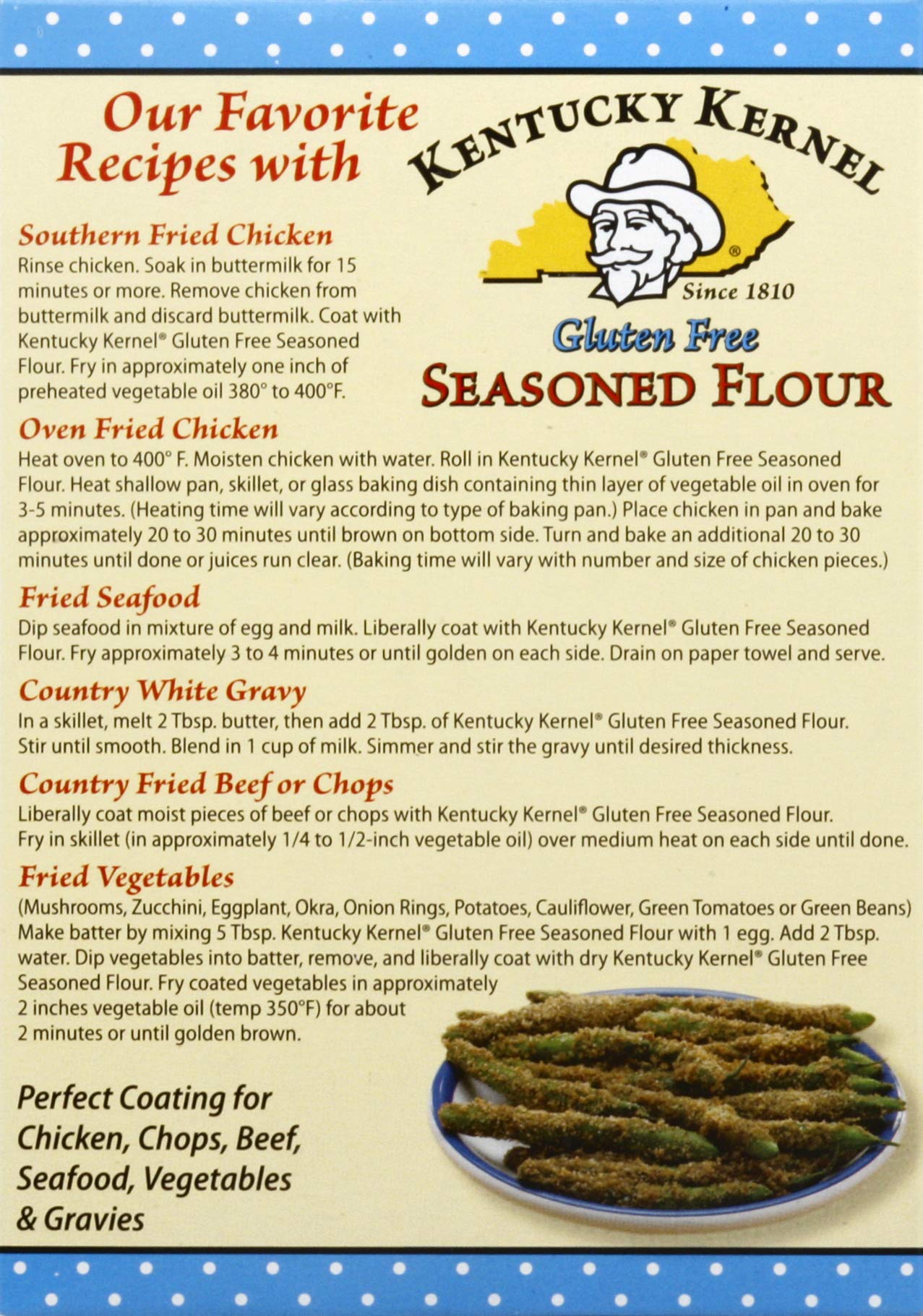 Kentucky Kernel Gluten Free Seasoned Flour, 10 Ounce