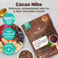 Navitas Organics Cacao Nibs 16 oz. Bags (Pack of 2) - Organic Non-GMO Fair Trade Gluten-Free