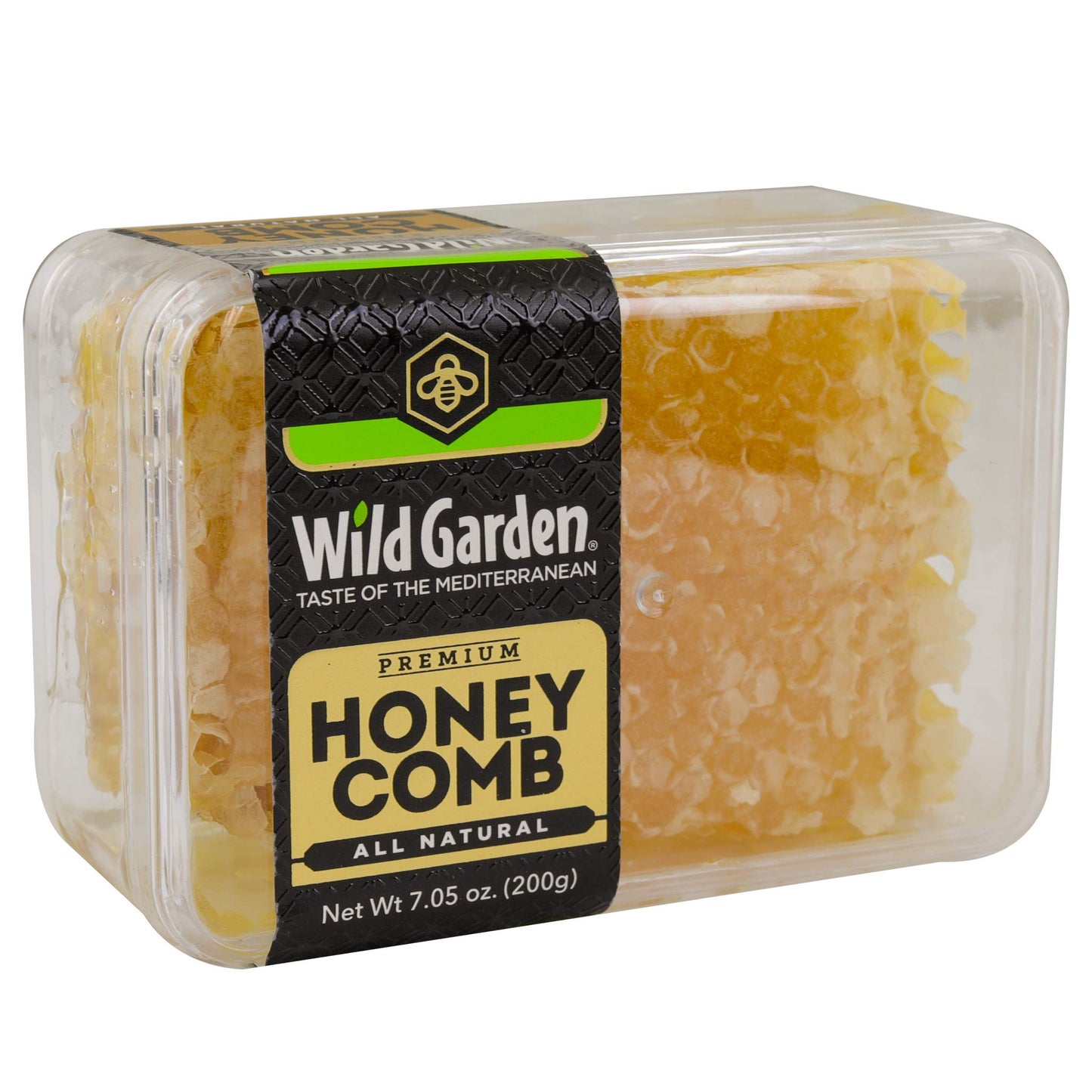 Wild Garden 100% Pure Raw Gourmet Honeycomb, 100% All-Natural, No Additives, No Preservatives, From The Turkish Mountains, 7.05
