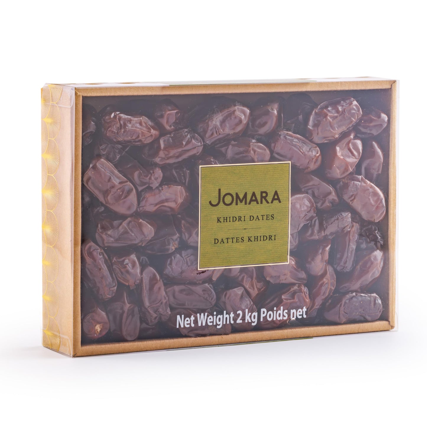Jomara Khidri Whole Dates | 4.4 lbs / 2 Kg | No Sugar Added, Natural Dried Dates | Healthy Dried Fruit for Snacking and Cooking