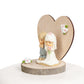 Precious Moments Wood Rustic Wedding Cake Topper