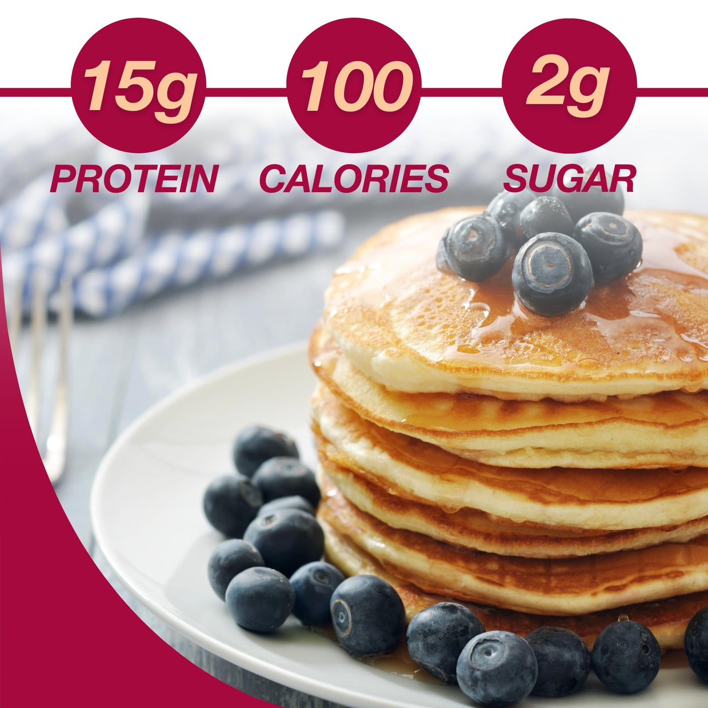 ProtiDiet Blueberry Pancakes 6.7oz 7 pouches