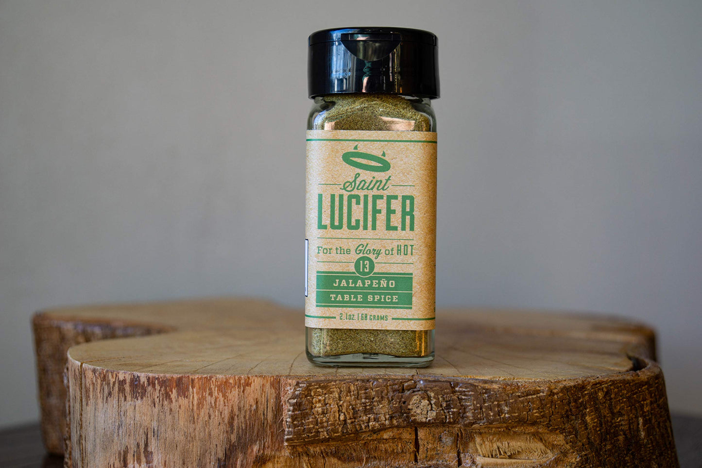 Saint Lucifer Spice Co, Jalapeno Table Spice Number 13, 2.1 Ounce Glass Jar, Made In The Usa, Gluten Free, Sugar Free, Vegan, Ve