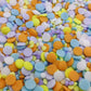 2 Sizes Macaroon Sequins Edible Funfetti Sprinkles Pastel Confetti Confetti Sequins Quin Sprinkles Carnival Sprinkles Decorating