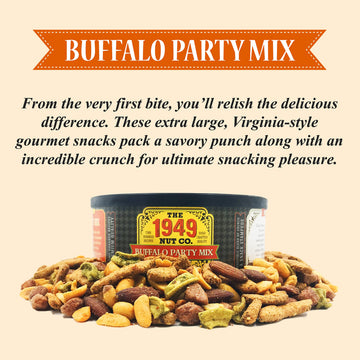 The 1949 Nut Co. Buffalo Party Mix - Assorted Fried Peanuts & Snacks, 18 oz.