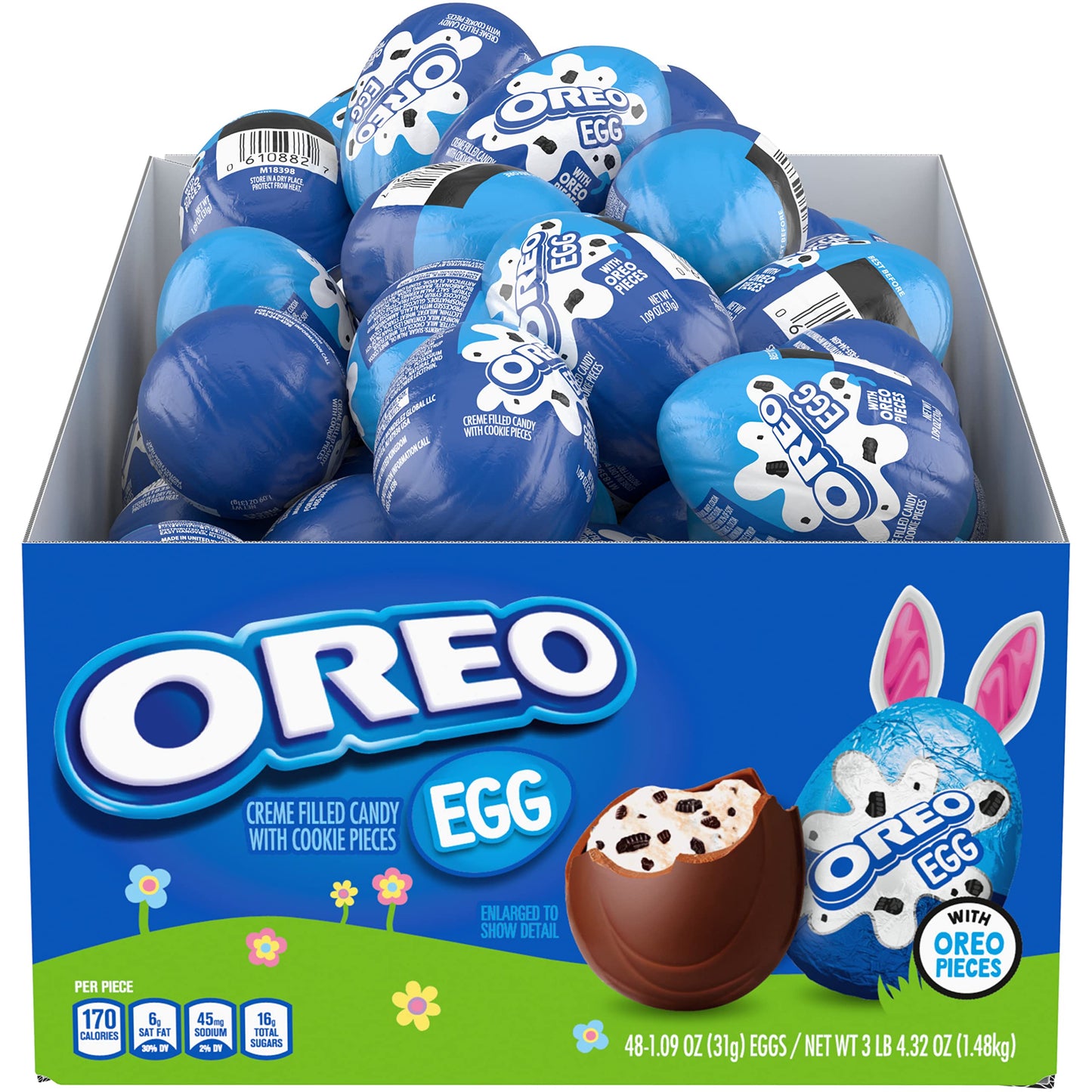 Oreo Creme Filled Easter Chocolate Candy Egg Easter Candy 48 Chocolate Easter Eggs
