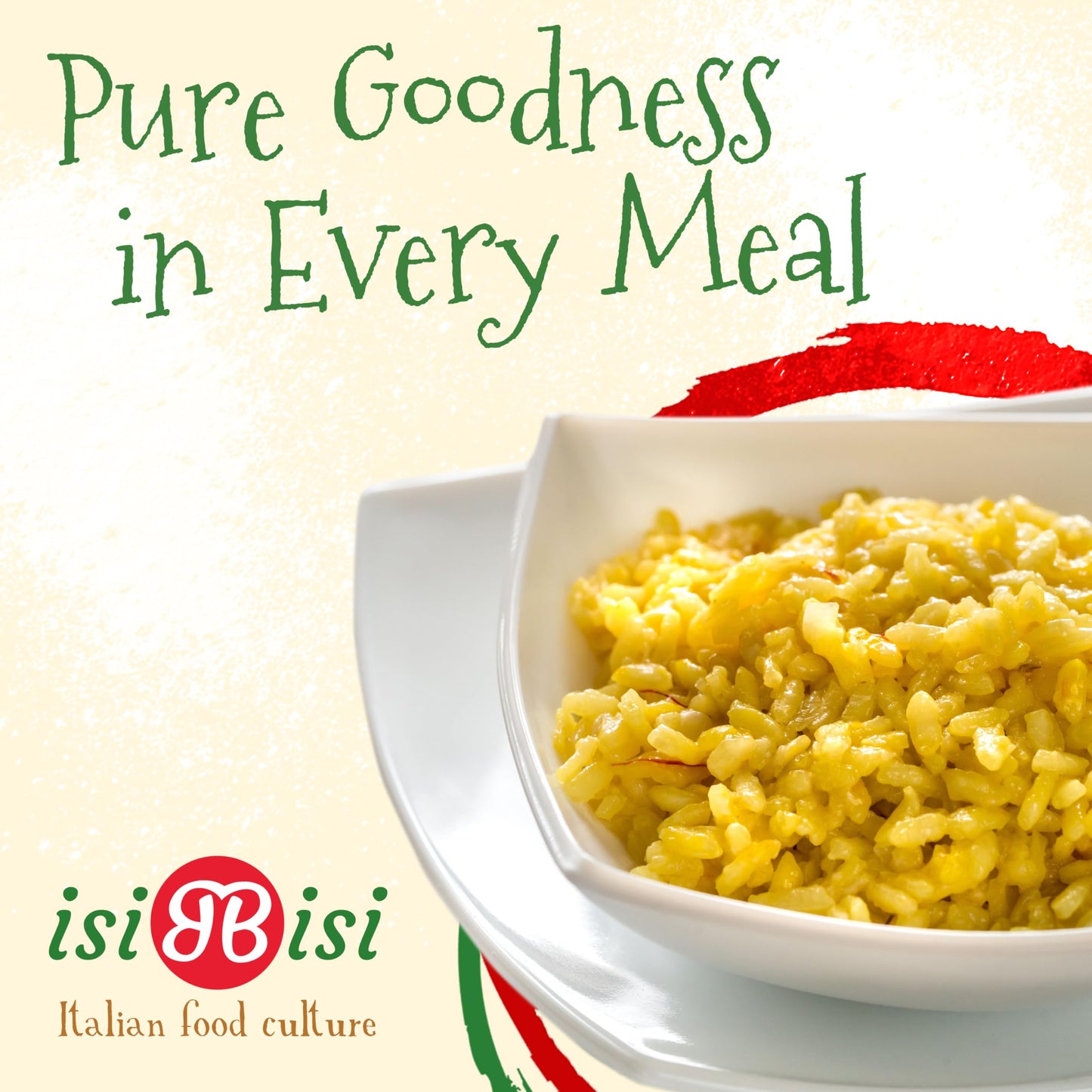 isiBisi Gluten Free Carnaroli Rice for Risotto – 2.2 LB Vacuum-Sealed Italian Long Grain Rice