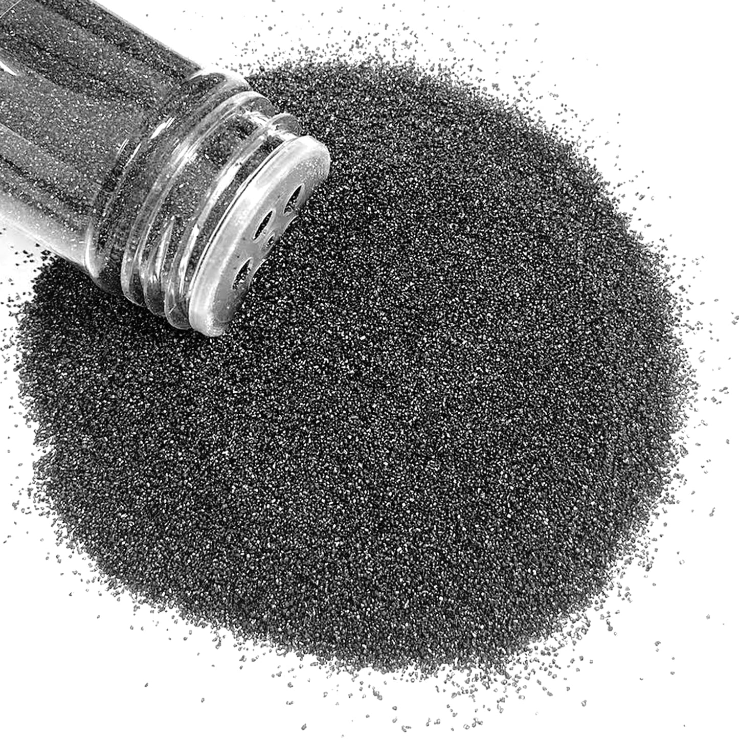 Philaeec Black Sanding Sugar Edible Sparkling Crystals For Baking Cake Decoration Cookie Ice Cream Cupcake Toppers Wedding Party