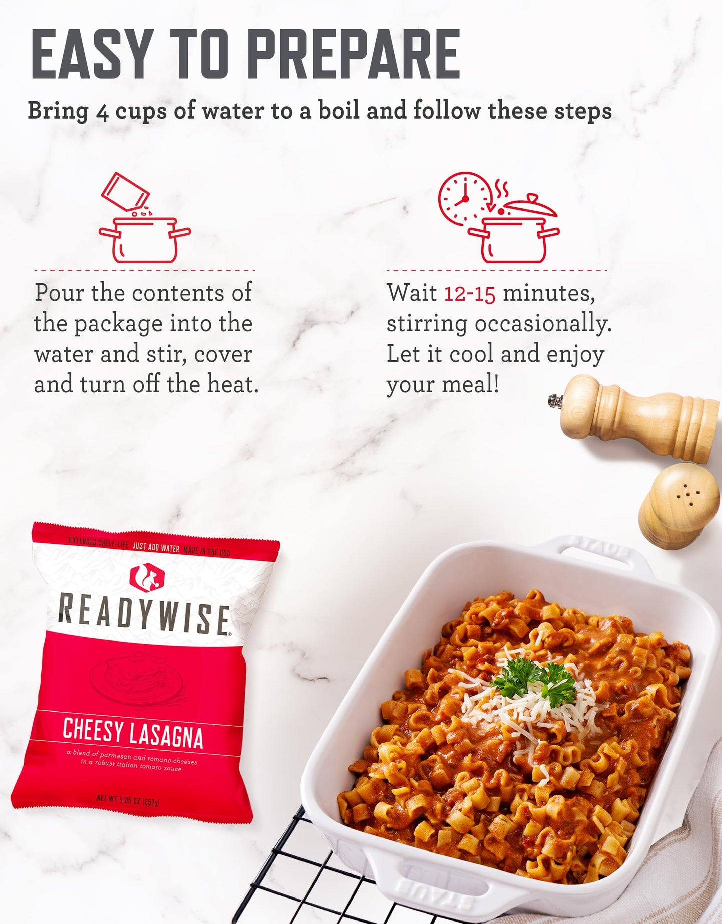 ReadyWise Emergency Food Supply - 104 Servings Variety Pack Bucket, Protein Meals, Dehydrated & Freeze Dried Food for Backpackin