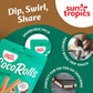 Sun Tropics CocoRolls Original Flavor- 6 count (4 oz each) | Crisp Rolled Wafer Cookies, Coconut Rolls Made With Pure Coconut Cr