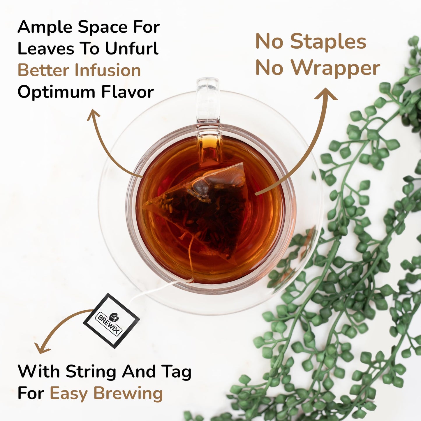 Brewix, Earl Grey With Lavender Tea, Picnic In Paris Black Tea (25 Pyramid Tea Bags) | Black Tea With Bergamot, Lavender And Van