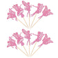 30 Pcs Fairy Cupcake Toppers Glitter Flower Angel Fairy Cupcake Picks Ballet Dancer Cake Decorations For Wedding Bridal Shower B