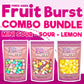 Freeze Dried Sour Candy Fruit Crunch Sour, Fruit Burst Sour, Sour Tarts (Sour 3 Count, 4 Oz)