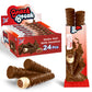 SNACK BREAK Hazelnut Wafer Rolls - Cocoa Coated Rolled Wafer Cookies, 24 Count (Pack of 12) - Crunchy Snack for Coffee & Tea