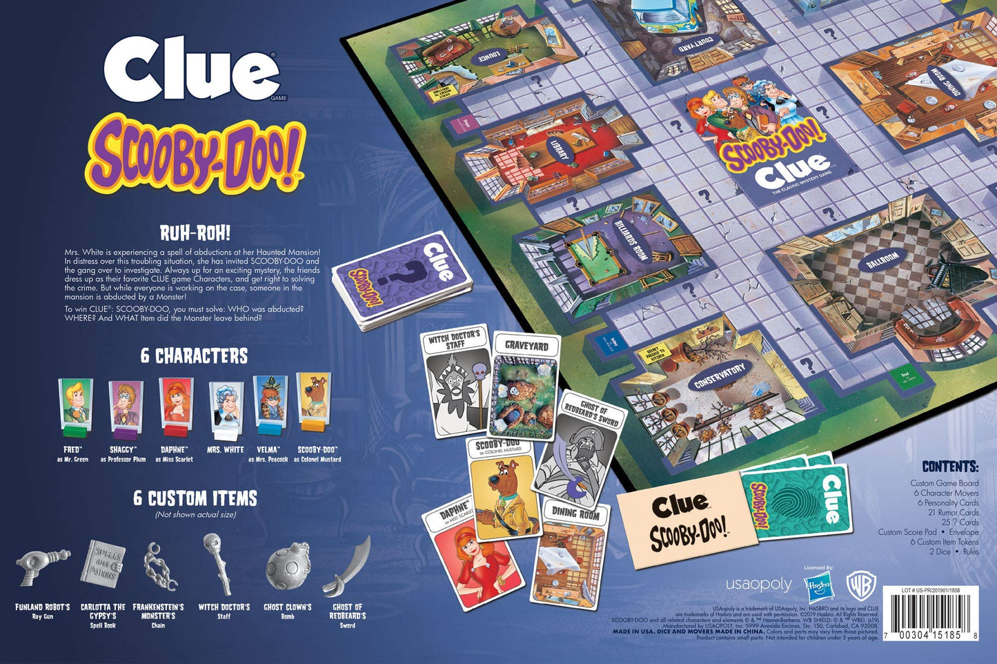 Clue: Scooby-Doo Board Game | Official Scooby-Doo Merchandise Based On The Popular Scooby-Doo Cartoon | Classic Clue Game Featuring Scooby-Doo Characters | Gather The Gang And Solve The Mystery!