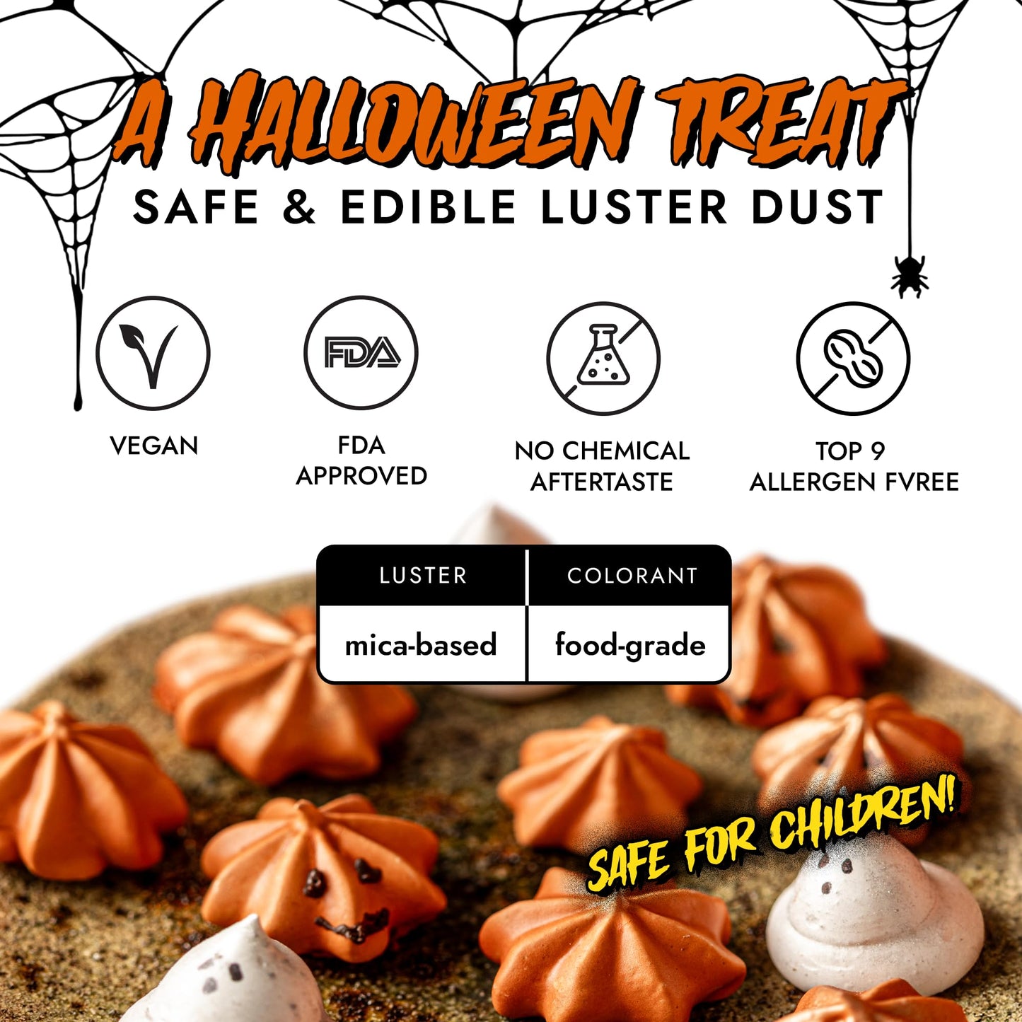 Mon  Gasque Silver Luster Dust Edible Glitter For Cocktails 15G - Premium Silver Edible Luster Dust For Halloween Food Decoratio