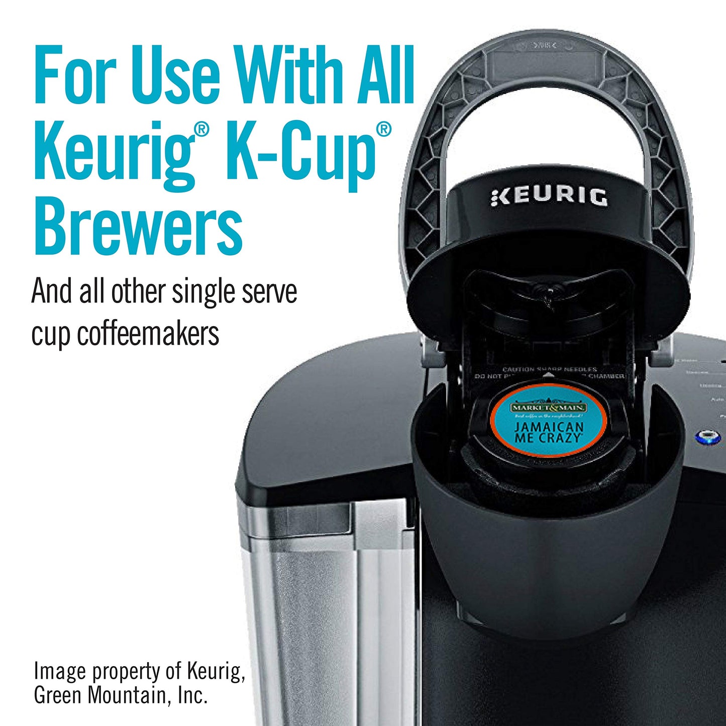 Market & Main OneCup Jamaican Me Crazy Coffee Pods, Compatible with Keurig, 12 Count, Brown