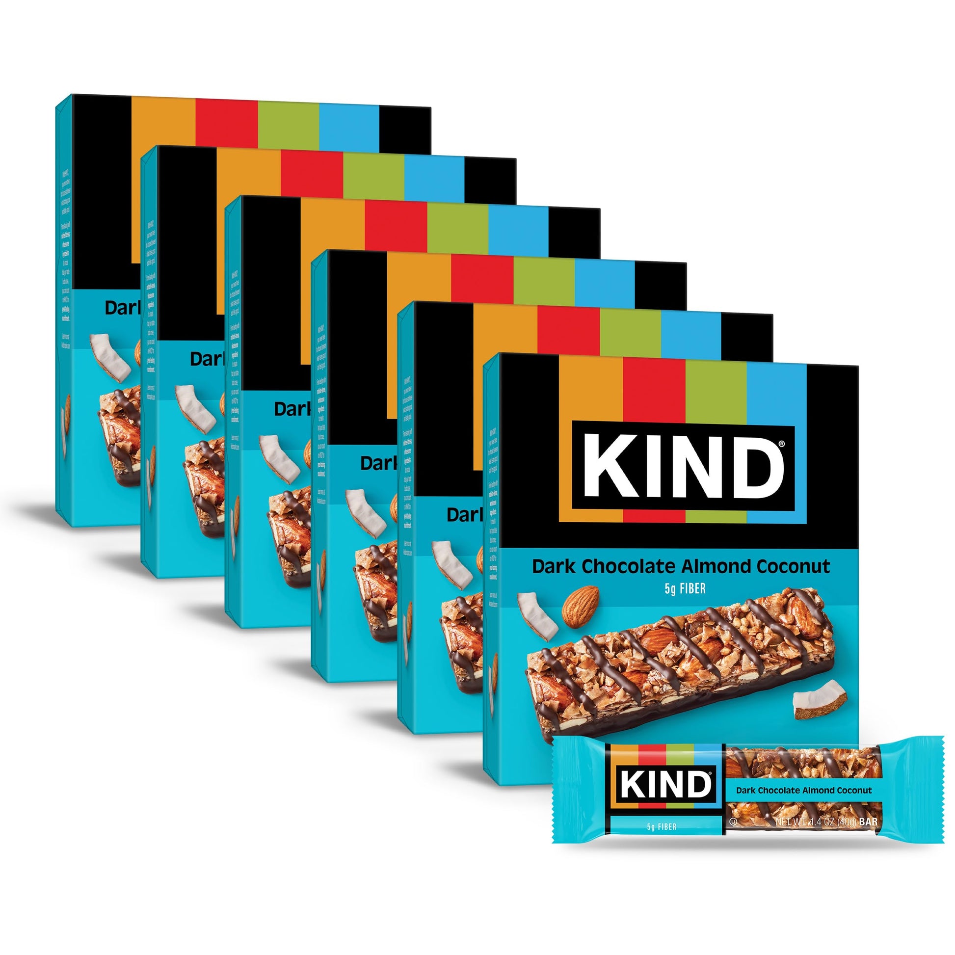KIND Nut Bars  Dark Chocolate Almond Coconut  Healthy Snack Bars  Gluten Free  3g Protein  36 Count