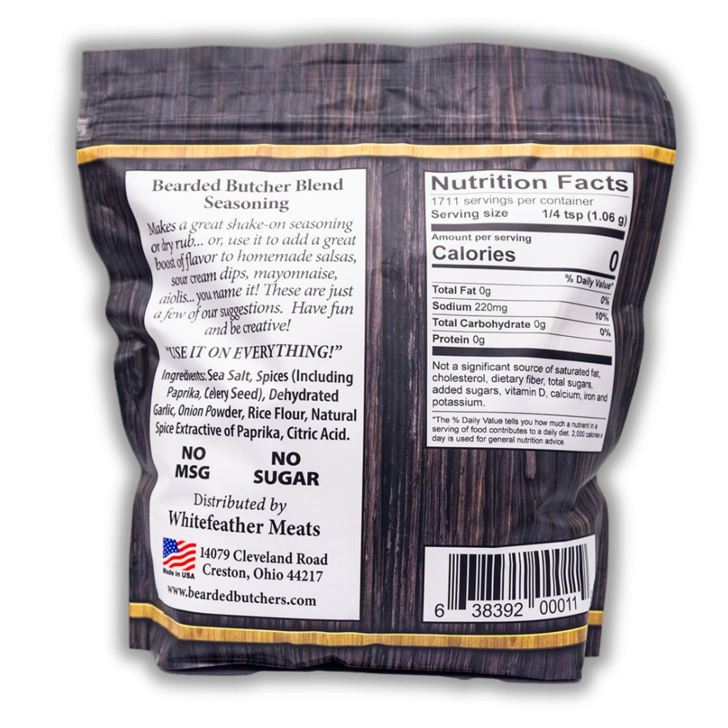 Bearded Butchers Blend Original Seasoning, 64 Oz Bag (4 Lbs) - All-Purpose Spice For Meats, Veggies, Soups, Sandwiches, Eggs, Fr