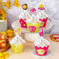 48Pcs Softball Cupcake Toppers And Wrappers Softball Party Supplies Softball Cupcake Decorations For Girls Kids Teens Sport Them