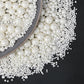 Dazzjoy Edible White Pearl Sugar Sprinkles, White Pearls for Cake Decorating, 130g/4.58oz, Candy Baking Cake Decorations, Cupcak