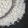 Dazzjoy Edible White Pearl Sugar Sprinkles, White Pearls for Cake Decorating, 130g/4.58oz, Candy Baking Cake Decorations, Cupcak