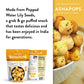 AshaPops Turmeric Garlic Flavored Popped Water Lily Seeds, 0.5 oz (Pack of 12) - Gluten-Free, Vegan, Paleo, Nut-Free, Corn-Free,