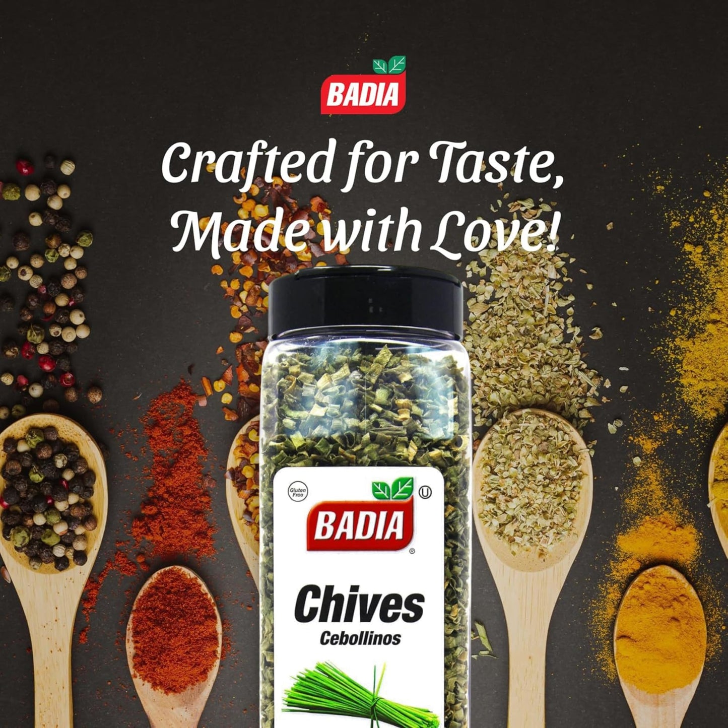 Badia Dried Chives - Premium Air-Dried Seasoning, 2.5 oz, Model BD-S174