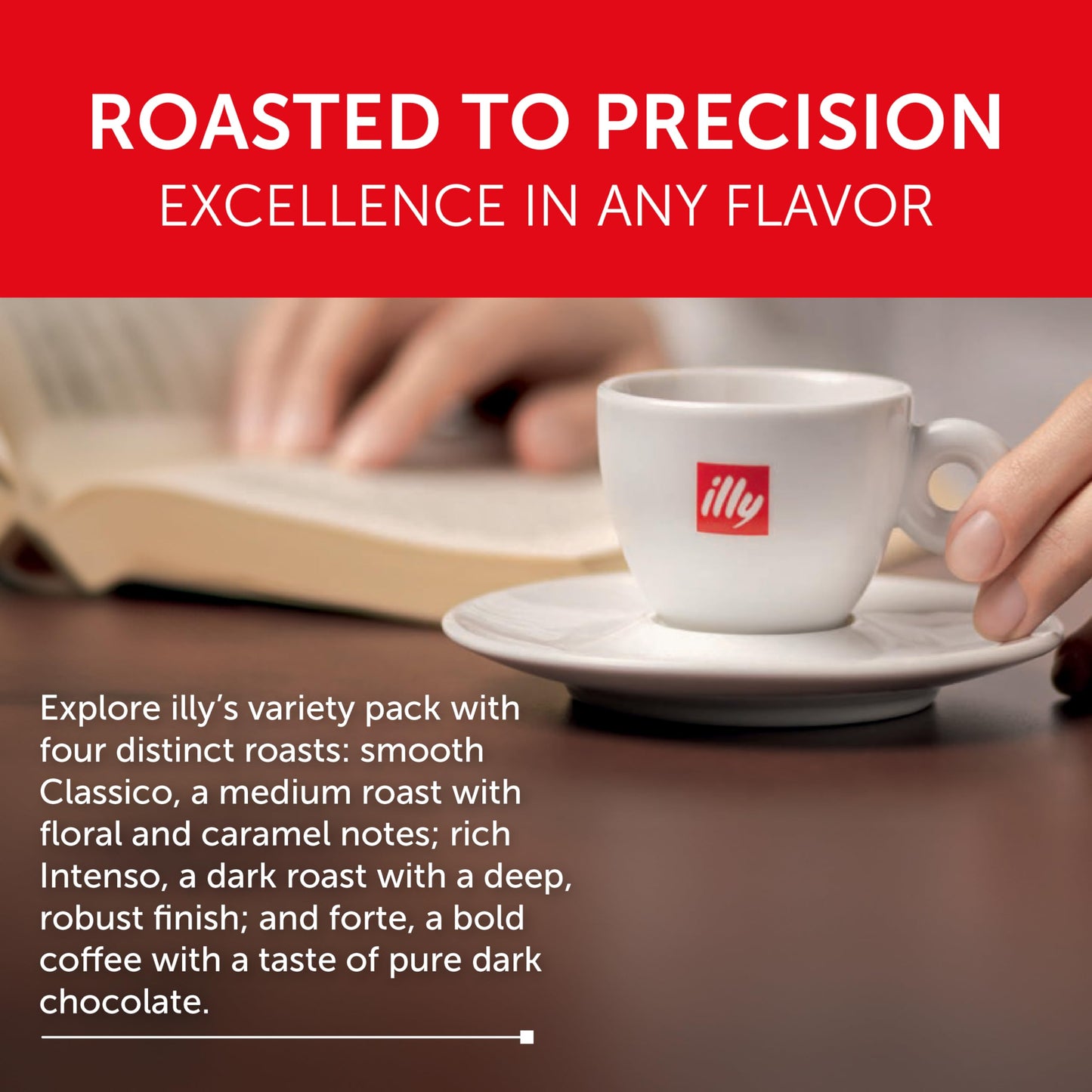 Illy Aluminum Espresso compact pieces for Nespresso - Classico, Forte, Intenso, Decaf, Classico Lungo - 10 Count (Pack of 10)
