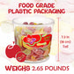 Red Band Fruit Gums - Sour-Sweet Wine Gum Experience - 100 Count - Red - Model Rexim1989