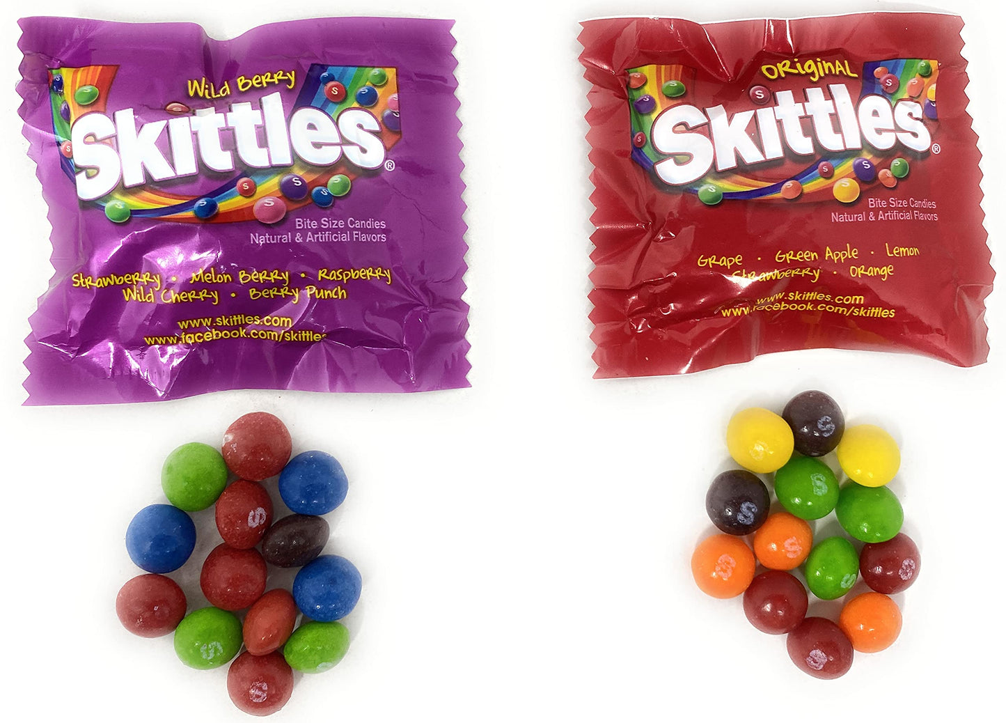 Halloween ASSORTIT X SKITTLES COLLAB Bulk Wild Berry & Original Favor 80+ Bite Size Packs Individually Wrapped Party Candy Assor