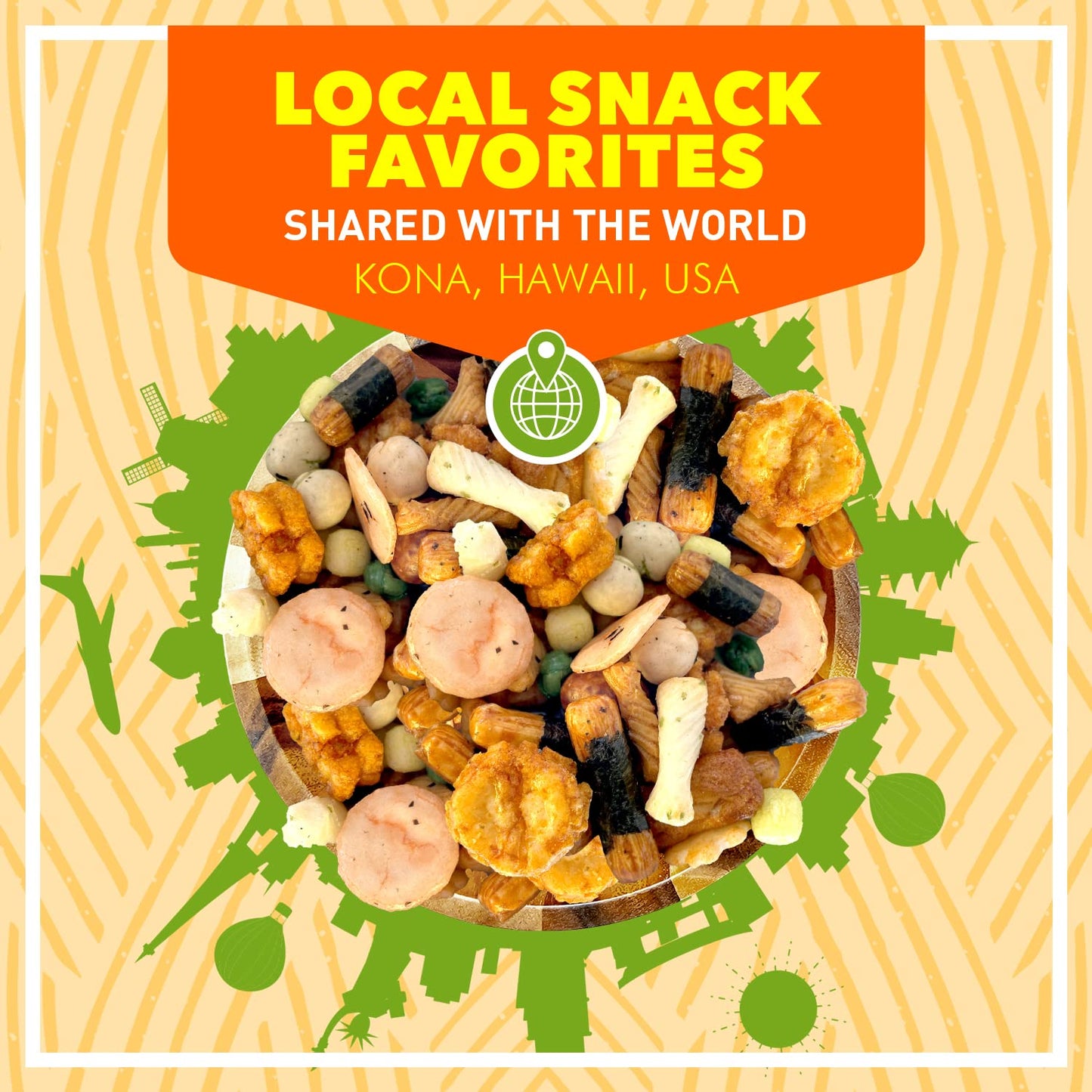 Traditional Imperial Mix Arare Rice  Ers - Mochi Crunch Asian Snack Mix - Assorted Shapes And Flavors - Sweet, Salty, And Umami Taste - Crunchy On-The-Go Snack For Any Occasion - 9 Ounce