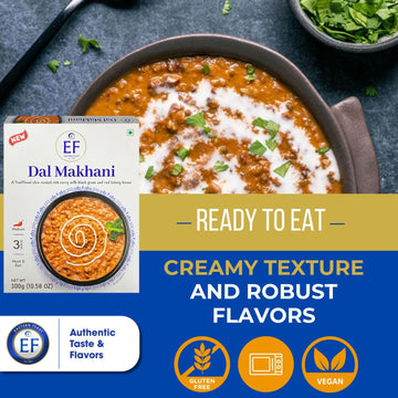 Eastern Feast - Dal Makhani, Ready To Eat Vegetarian Curry, (Pack Of 4), Gluten Free