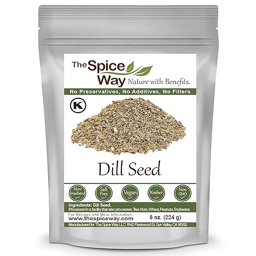 The Spice Way Dill Seed - 8 oz for Pickling, Vegetables, Pasta, Salads, and Soups