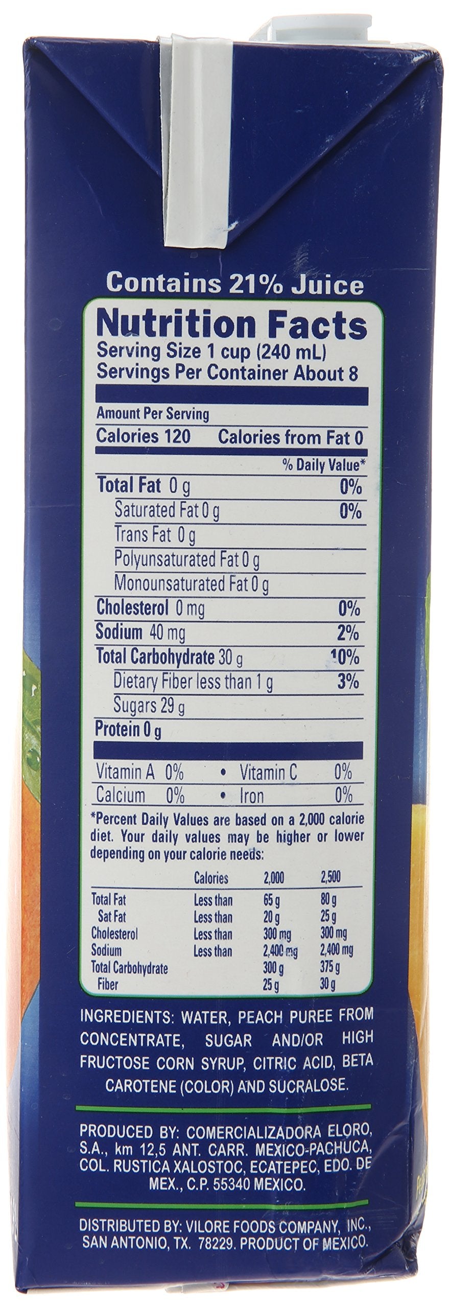 Jumex Peach Nectar, 64 Fl Oz Tetra Pak (Pack Of 8)