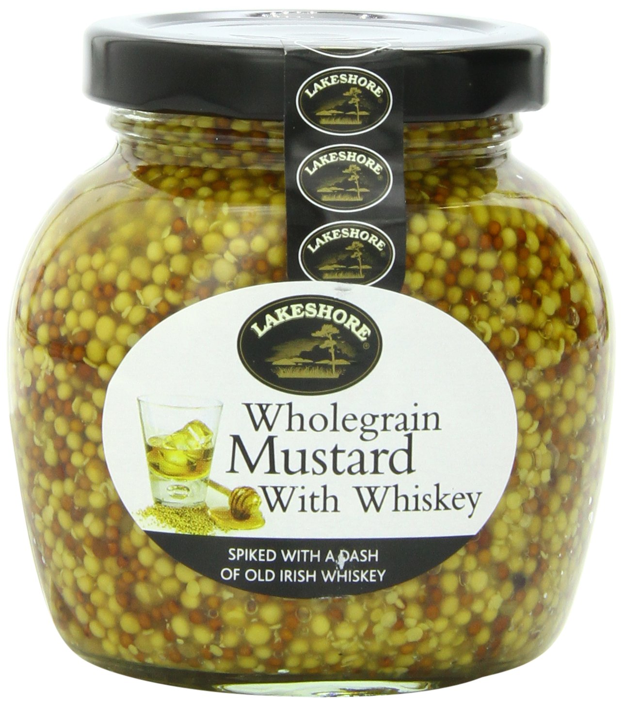 Lakeshore Wholegrain Mustard with Irish Whiskey, 7.2 Ounce, Pack of 1