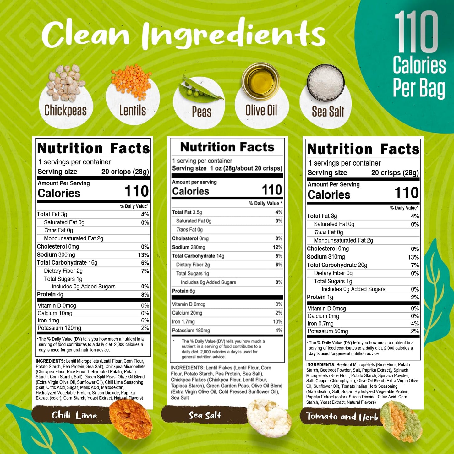 PEAKAPOP Veggie Chips – Plant-Based, Vegan, Gluten-Free, 1 oz Bags (15-Pack) – Variety Pack