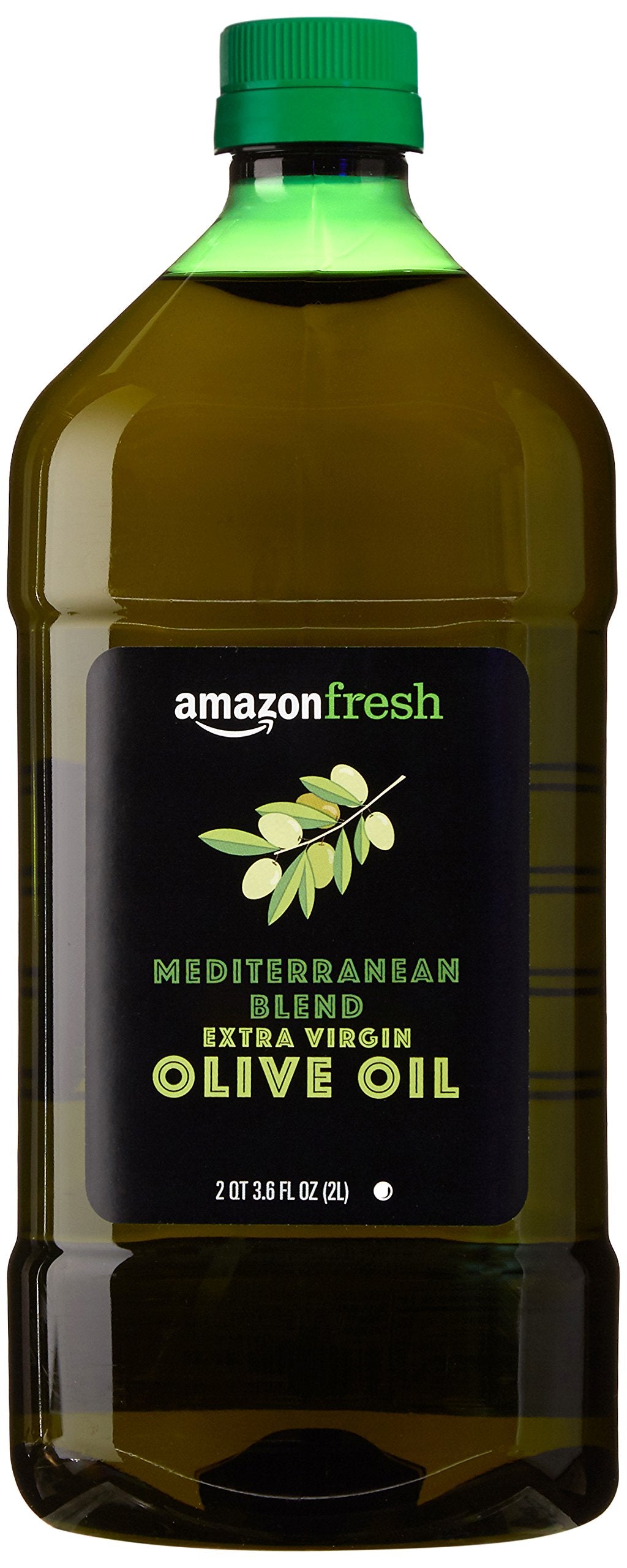 Amazon Fresh Mediterranean Blend Extra Virgin Olive Oil, 67.6 Ounce, Model 5003, 2QT 3.6 Fl Oz