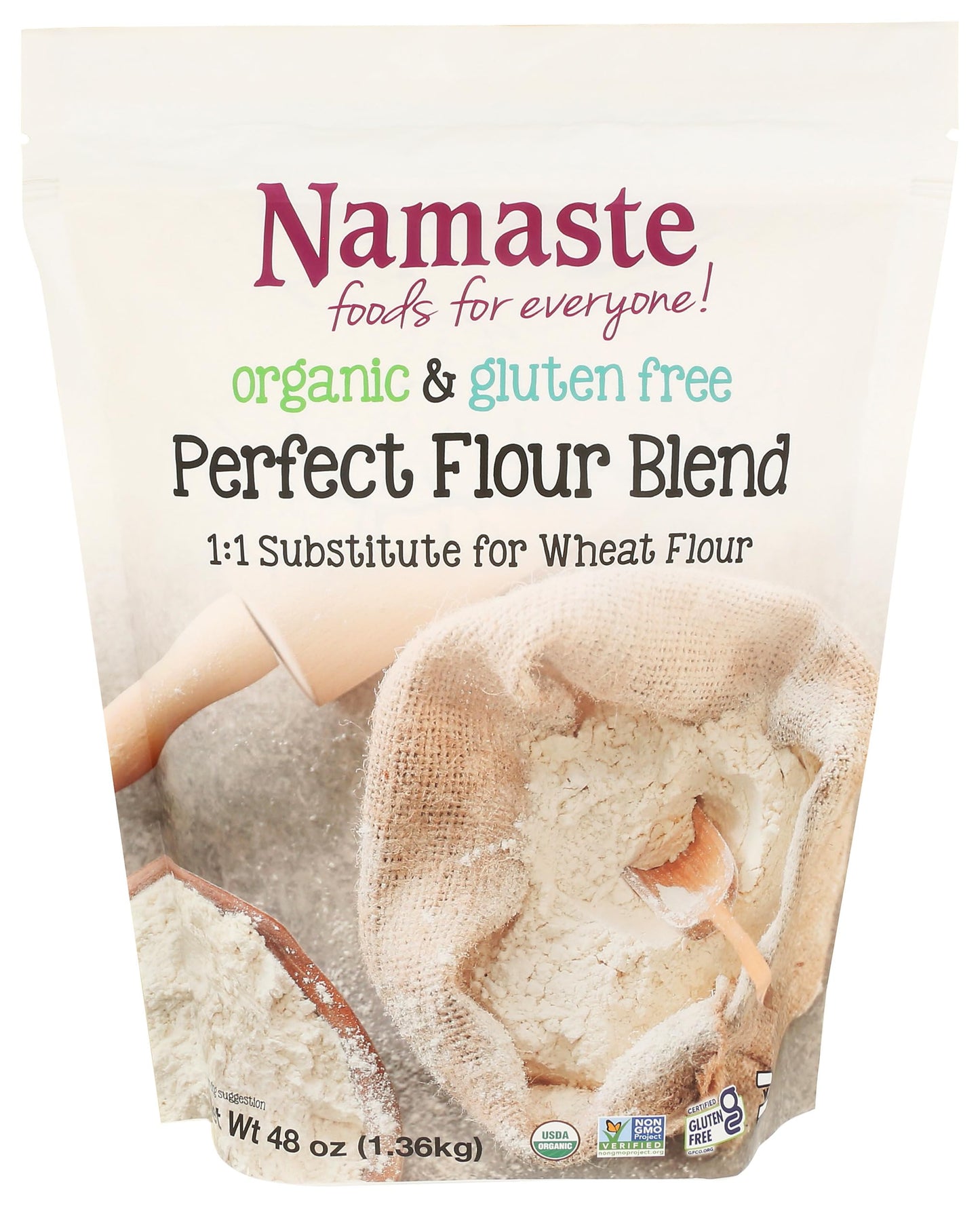 Namaste Foods Gluten Free Organic Perfect Flour Blend, 48 Oz
