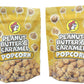 Buc-ees Peanut Butter Caramel Popcorn Bundle - Classic & Spicy - 6 Ounce Snack Mix - Resealable Pack