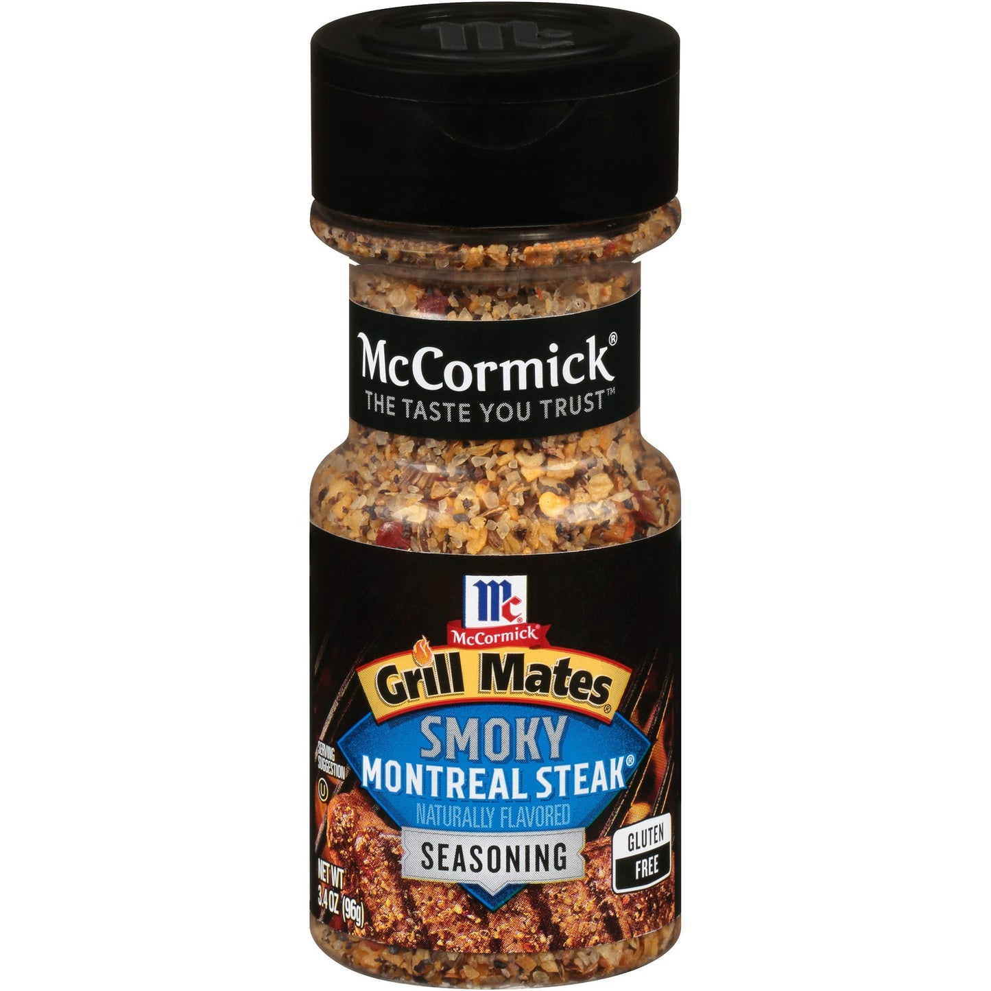 McCormick Grill Mates Smoky Montreal Steak Seasoning, 3.4 oz, Pack of 6, Wood
