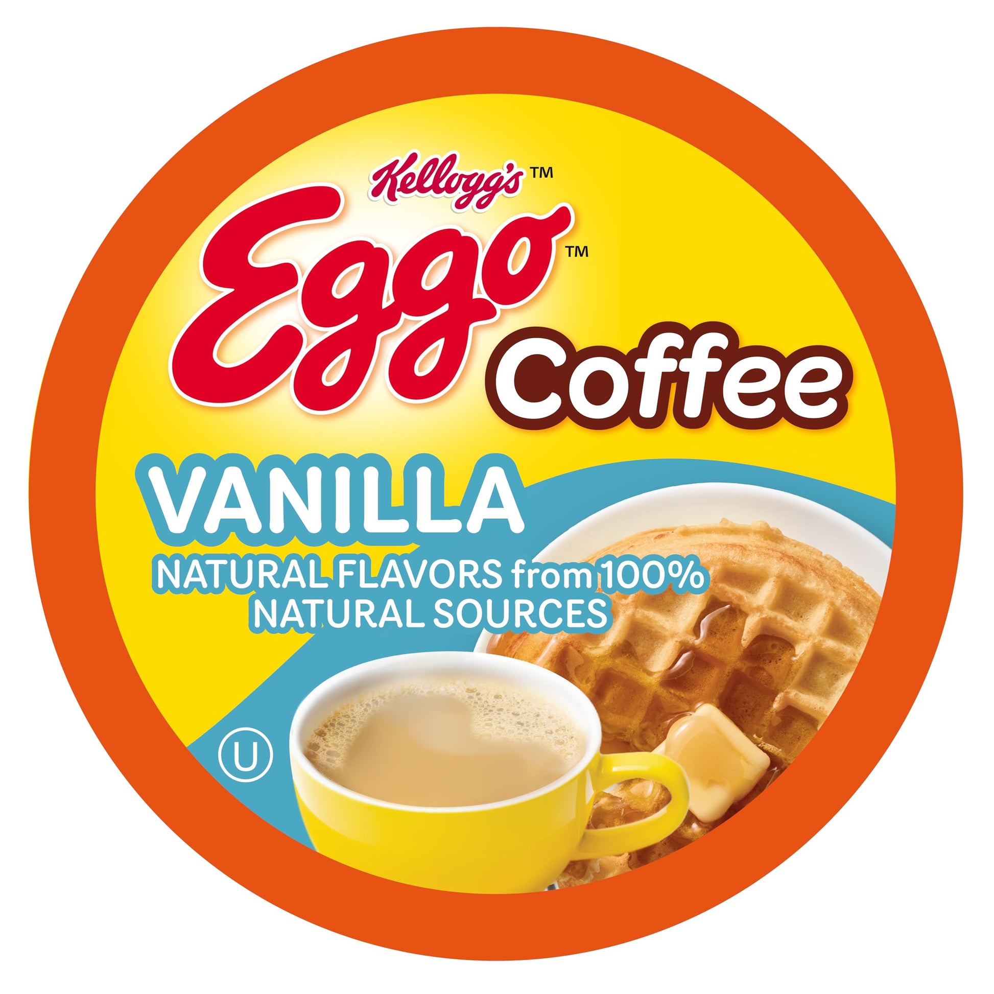Eggo Vanilla Waffle Flavored Coffee Pods for Keurig, Fair Trade Certified, 40 Count