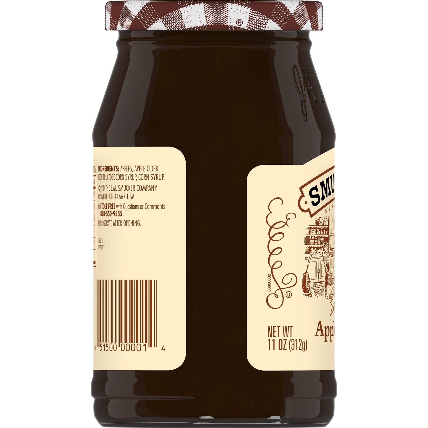 Smuckers Cider Apple Butter, 11 Ounces - Sweet and Spiced Spread, Ideal for Toast and Baking