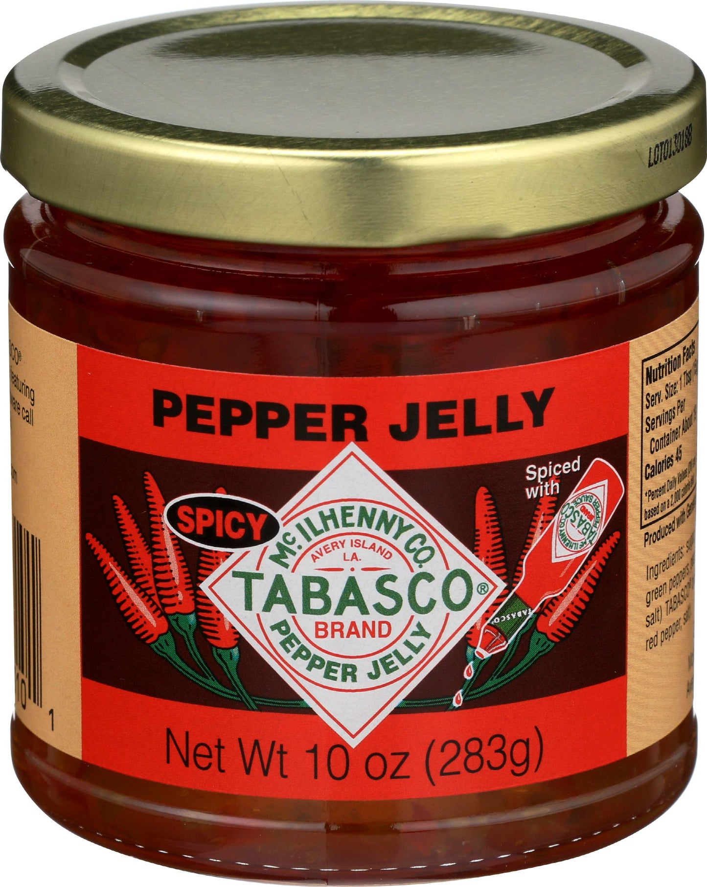 TABASCO Brand Spicy Pepper Jelly, 10 oz (Pack of 1)