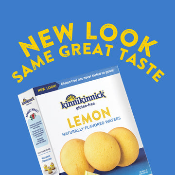 Kinnikinnick - Lemon Wafers - Gluten Free, Allergy Friendly Cookies - 6.3 Oz. Box