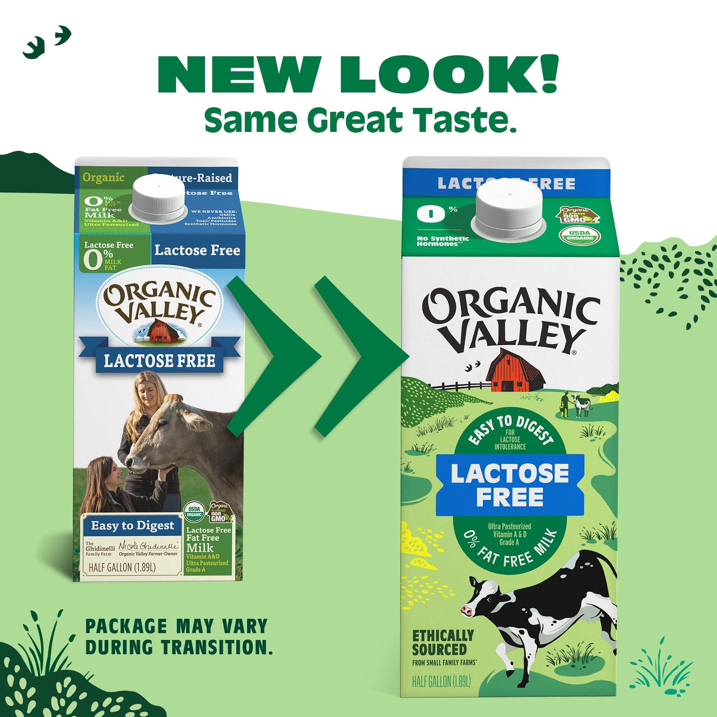 Organic Valley Fat Free Milk, Ultra Pasteurized, Lactose Free, 64 Fl.Oz