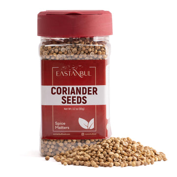Eastanbul Coriander Seeds Whole, 3.2Oz, Cilantra Seeds, Coriander Seed For Cooking, Pickling Spice, Canning, Biltong, Cornbeef B