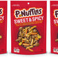 P-Nuttles Sweet & Spicy Butter Toffee Peanuts - Resealable Snacking Bags of Sweet and Spicy Snack Mix, Made in the USA, Kosher S
