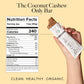 Truvani Plant Based Snack Bar | Coconut Cashew 12 Pack | 5g Protein | USDA Organic and Vegan | The Only Bar | Dairy, Soy, and Gl