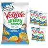 Sensible Portions Veggie Wavy Chips, Sea Salt Flavor, Gluten-Free Chips, 7 Ounce Bag, 6-Pack